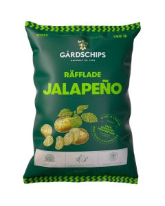 Gårdschips Räfflade Jalapeno potatischips 150g