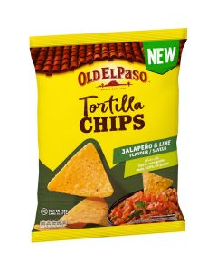 Old El Paso Tortilla Chips Jalapeno Lime 170g