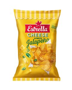 Estrella Cheese & Jalopeno potatischips 175g