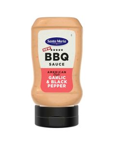 Santa Maria BBQ American Style Garlic-Black Pepper sås 280g