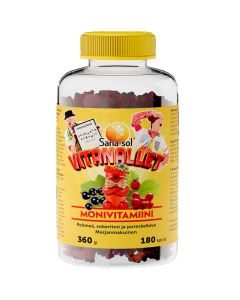 Sana-sol Vitanallet Bärsmak Multivitamin 180st