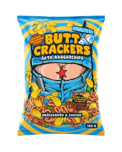 Butt Crackers Chips Knäckebröd & Kaviar potatischips 150g