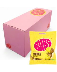 Bubs Banana Toffee Ovals godis 155g x 12st