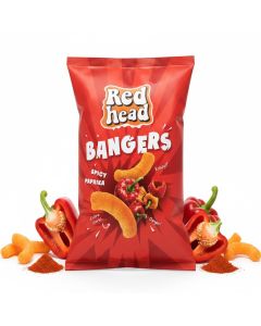 Redhead Bangers Spicy Paprika snacks 100g