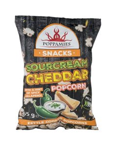 Poppamies Snacks Sourcream Cheddar popcorn 65g