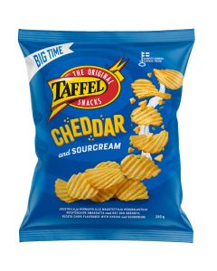 Taffel Cheddar & Sourcream potatischips 260g
