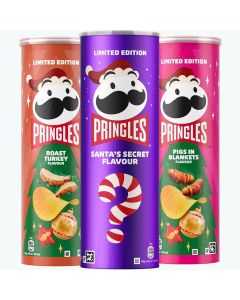 Pringles The Best of Xmas chips 165g x 3-pack