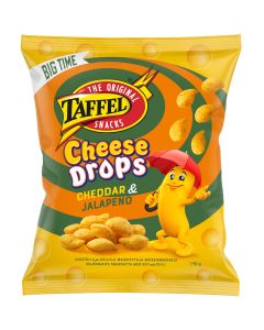 Taffel Cheese Drops cheddar-jalapeno ostsnacks 190g