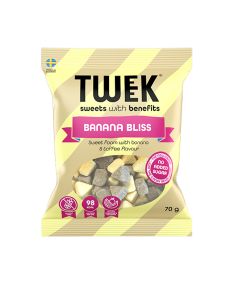 Tweek Banana Bliss Toffee skum godis 70g