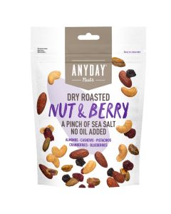 Anyday Nut and Berry rostad och lätt saltad nöt- och bärmix 140g