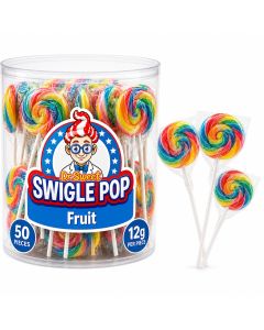 Dr. Sweet Swigle Pop Fruit klubbor 12g x 50st