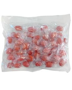 Rosa Salmiak Jordgubbar harda karameller 300g