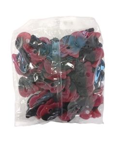 Bubs Hallonlakrisskalle 800g (andrasortering)