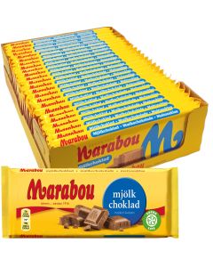 Marabou Mjölkchoklad chokladkaka 100g x 24st