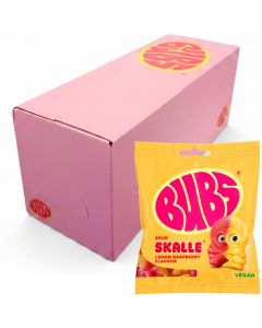 Bubs Lemon Raspberry Skalle godis 155g x 12st