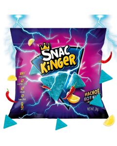 Snac Kinger Nachos Hot Blue Chilli Lemon tortilla chips 28g