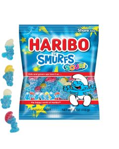 Haribo The Smurfs Sour frukt godis 113g