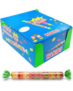 Haribo Mega Roulette syrligt fruktvingummi 45g x 40st