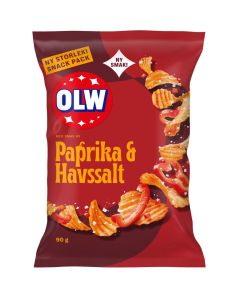 OLW Paprika & Havssalt potatischips 90g