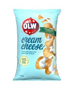 OLW Cream Cheese potatischips 275g