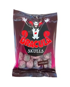 Dracula Skulls hallonlakrits skalle 65g