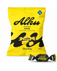 Brunberg Alku Citron-Lakrits toffee 200g