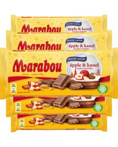Marabou Äppel & Kanel chokladkaka 185g x 5st