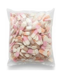Vegan Sour Briquettes Fruit Cola skum godis 2kg