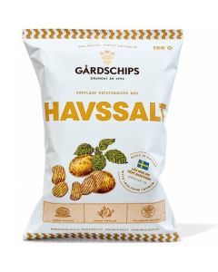 Gårdschips Havssalt Räfflade potatischips 150g