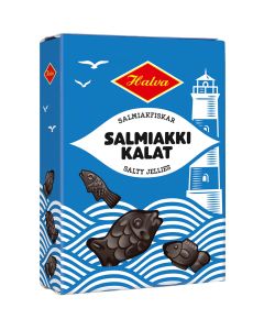 Halva Salmiakfiskar 230g