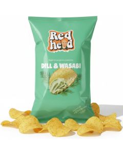 Redhead Dill & Wasabi potatischips 150g
