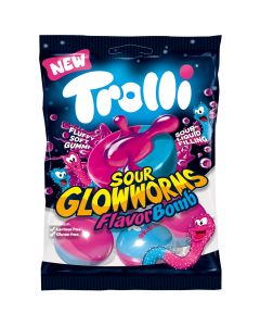 Trolli Flavor Bomb Sour Glowworms godispåse 75g