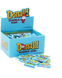 Donald Bubble Gum tuggummi Blå ca 100st