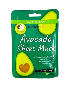 Derma V10 Sheet Mask Avocado ansiktsmask 1st