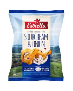 Estrella Country Chips Sourcream & Onion potatischips 120g
