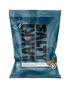 Narr Lakki Salty vit chokladlakrits 100g