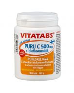 Vitatabs Puru C 500 mg C-vitamin-bioflavonoidtablett (100 tabletter)