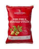 Gårdschips Piri Piri & Roastad Vitlök potatischips 150g