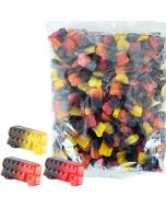 Autodrop Dubbeldekkers frukt- och lakritsduos 1kg