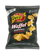 Taffel Waffel Sourcream & Black Pepper potatischips 270g