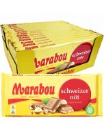 Marabou Schweizer Nöt chokladkaka 200g x 16st