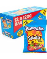 Bazooka Splashz Fruity godis mix 120g x 12st