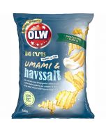 OLW Big Cuts Umami & Havssalt potatischips 160g