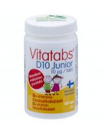 Vitatabs D10 Junior D3-vitamiini-täysksylitolitabletti (100 tabl)