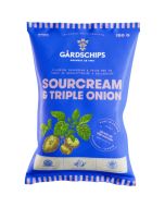 Gårdschips Sourcream & Triple Onion potatischips 150g
