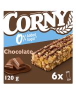 Corny 0% added sugar suklaa mellanmålsbar 20g x 6st