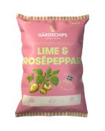 Gårdschips Lime Rosepeppar potatischips 150g