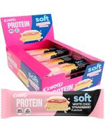 Corny Soft Protein White Chocolate Strawberry proteinbar 45g x 12st