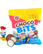 Dolce Amo Choco Bits hasselnöt mjölkchokladpraliner 100g