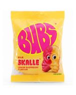 Bubs Lemon Raspberry Skalle godis 155g